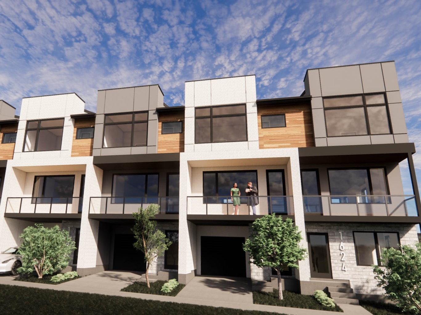 Homes depicting new housing bylaws in Calgary Alberta