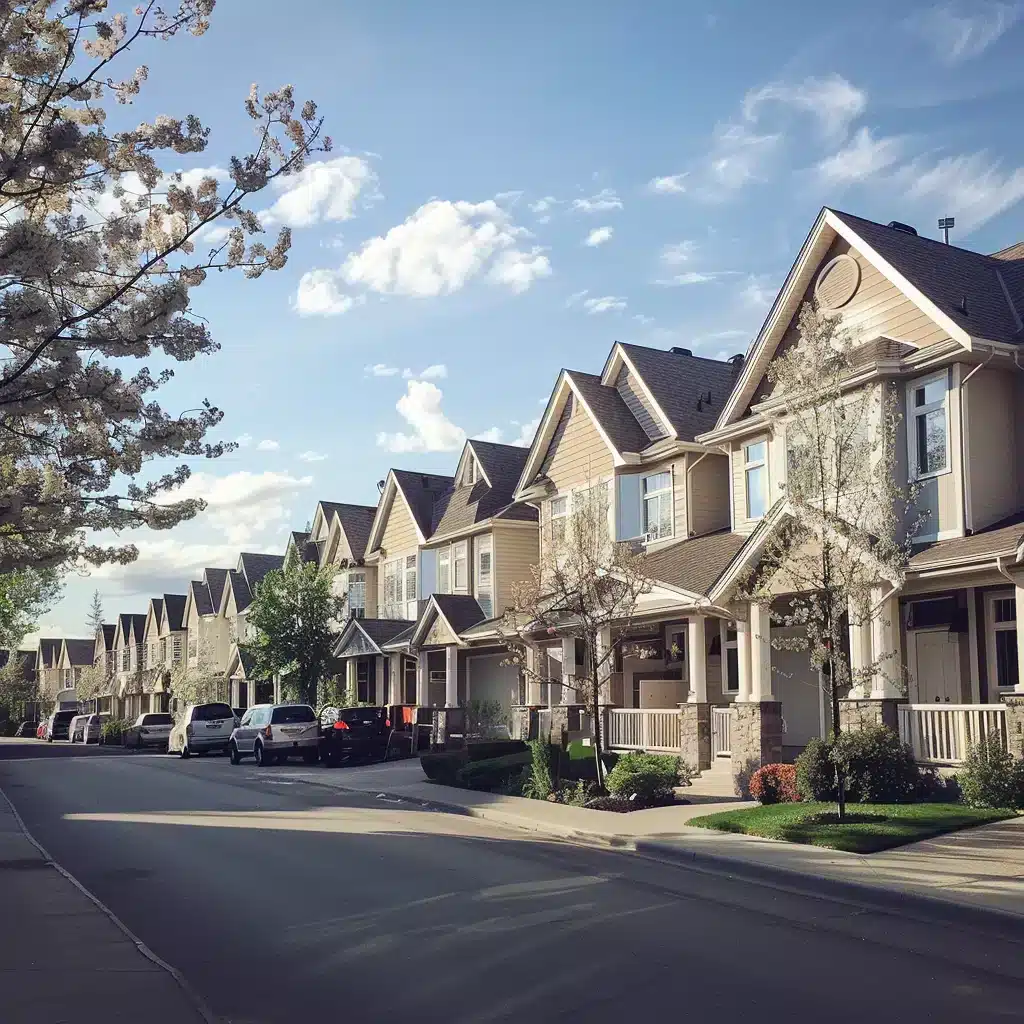 A skanky row of homes in Calgary Alberta