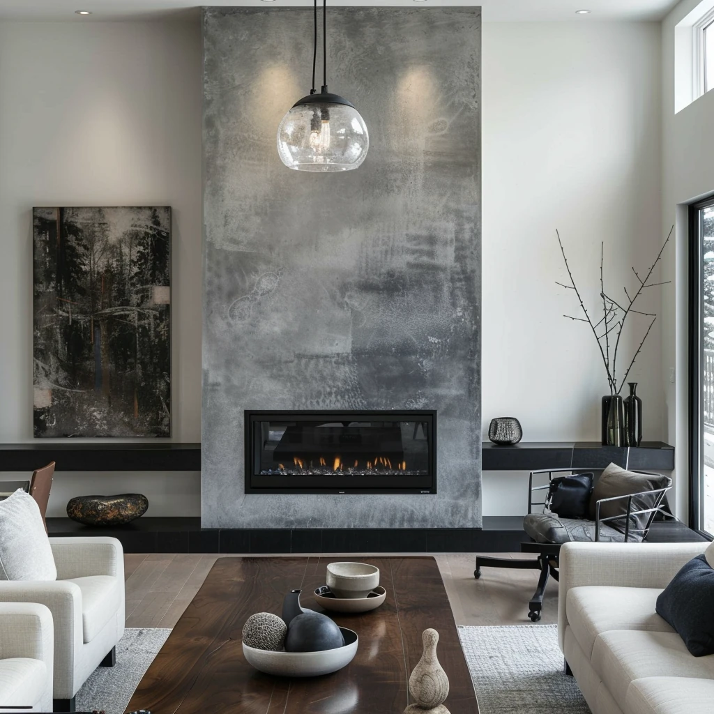 Contemporary interior home design in Calgary