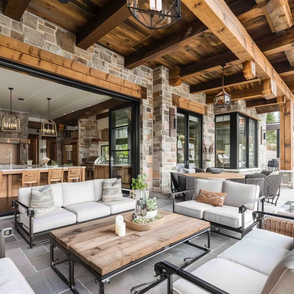 Indoor outdoor living interior design style in Calgary 