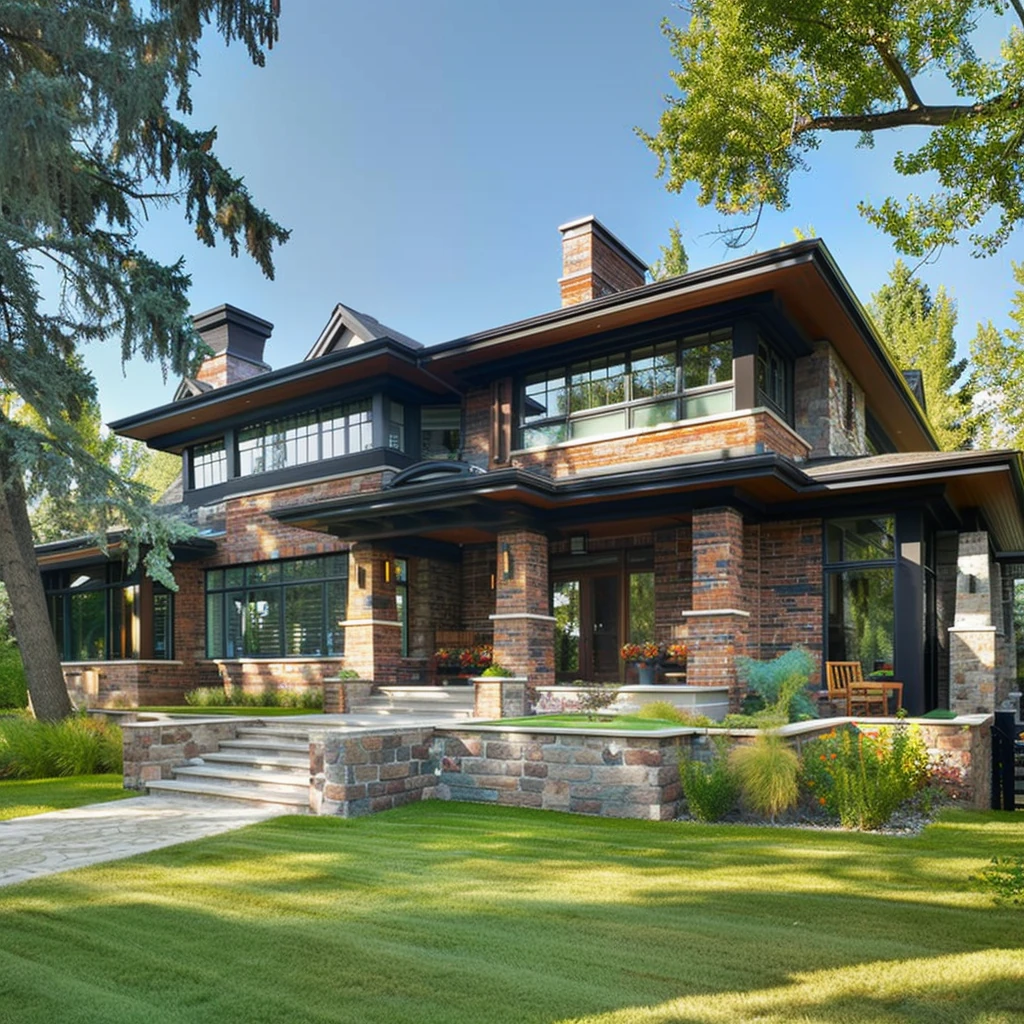 Prairie style home design in Calgary