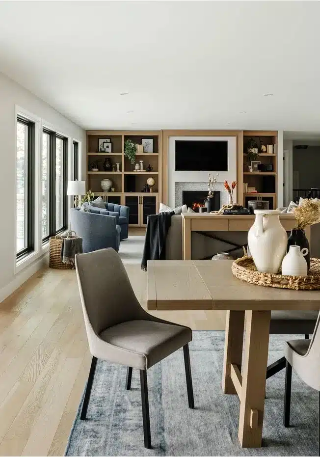 A family-friendly multi-functional living room with integrated storage