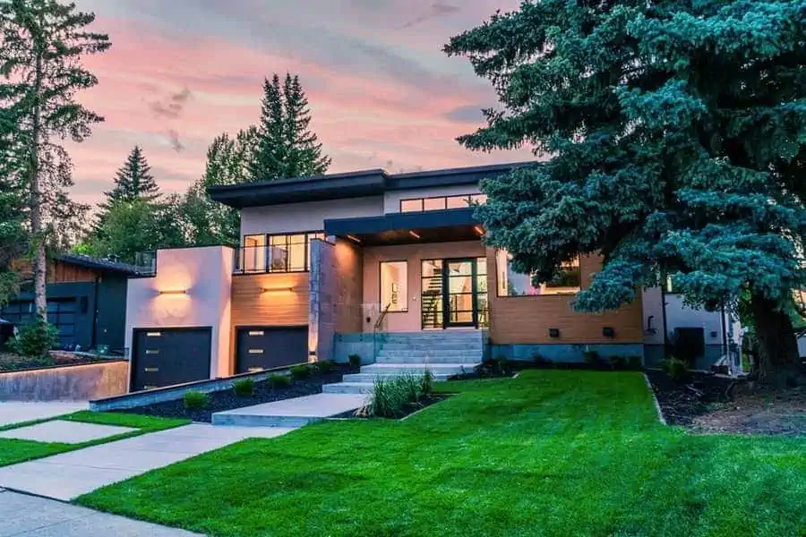 A custom home in downtown Calgary.