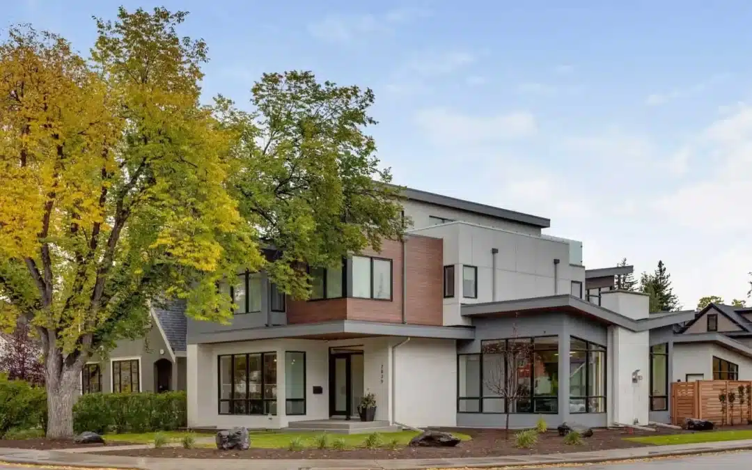 A modern home in Parkdale, Calgary.